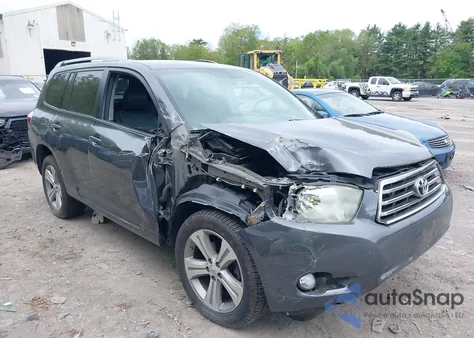 2008 Toyota Highlander Sport from USA, damaged, VIN JTEES43A982001428